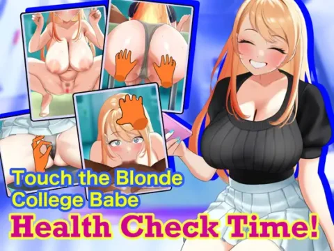 Touch the Blonde College Babe: Health Check Time!